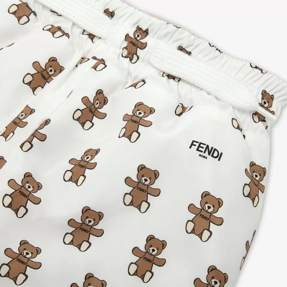 Bambina>Fendi Pantalone Baby Reversibile Felpa E Popeline Multicolor