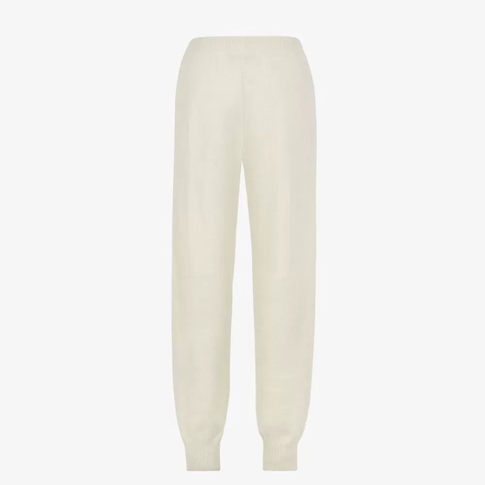 Activewear>Fendi Pantalone In Cashmere Bianco