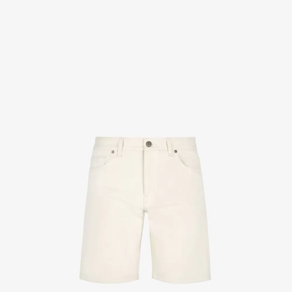 Denim E Pantaloni>Fendi Pantalone In Denim Bianco