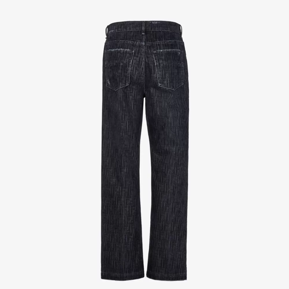 Denim E Pantaloni>Fendi Pantalone In Denim Blu