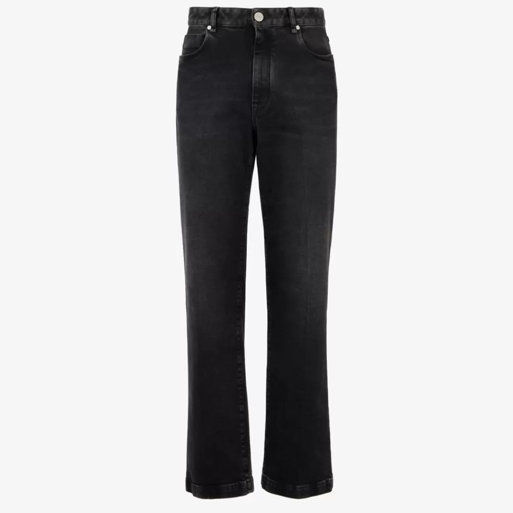 Denim E Pantaloni>Fendi Pantalone In Denim Nero