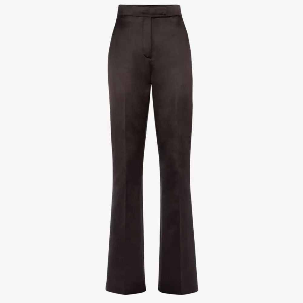 Pantaloni E Shorts>Fendi Pantalone In Duchesse Marrone