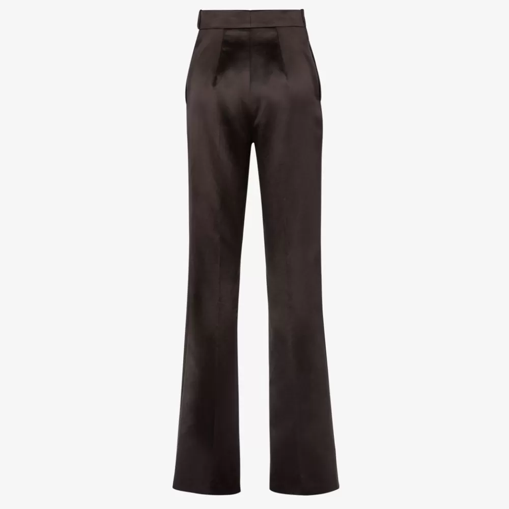 Pantaloni E Shorts>Fendi Pantalone In Duchesse Marrone