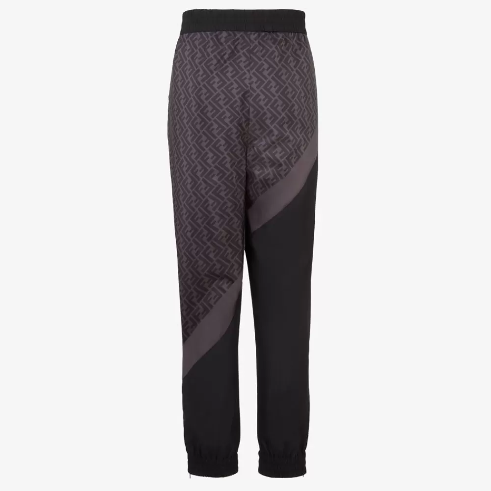 Activewear>Fendi Pantalone In Nylon Nero