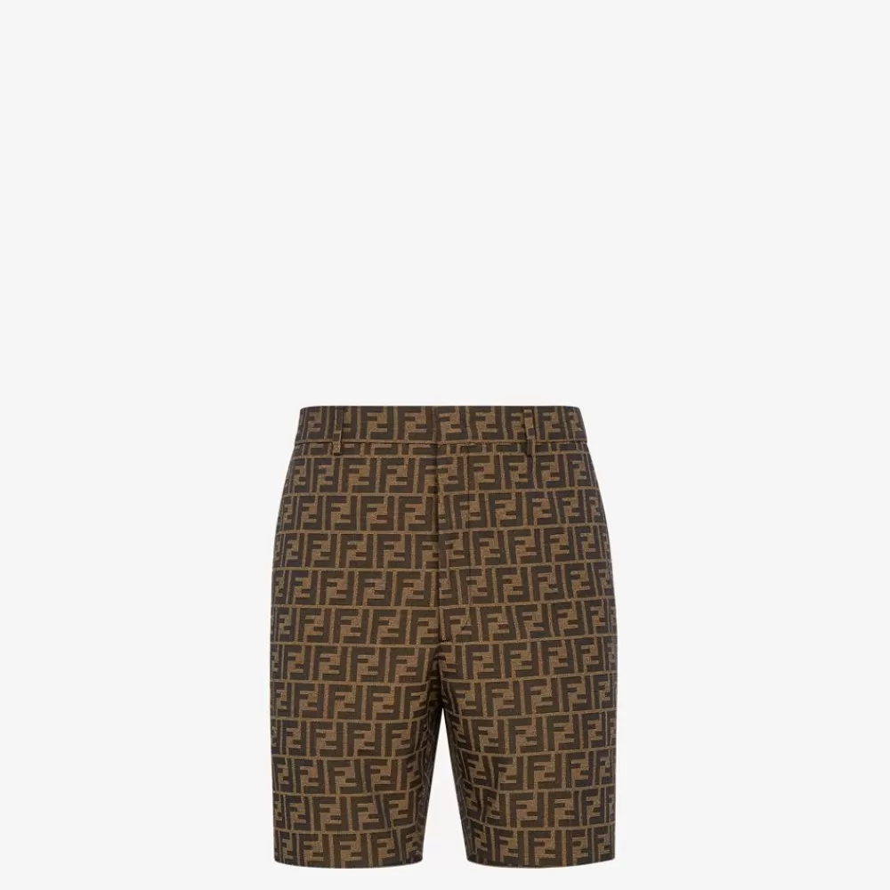 Denim E Pantaloni>Fendi Pantalone In Tessuto Jacquard Ff