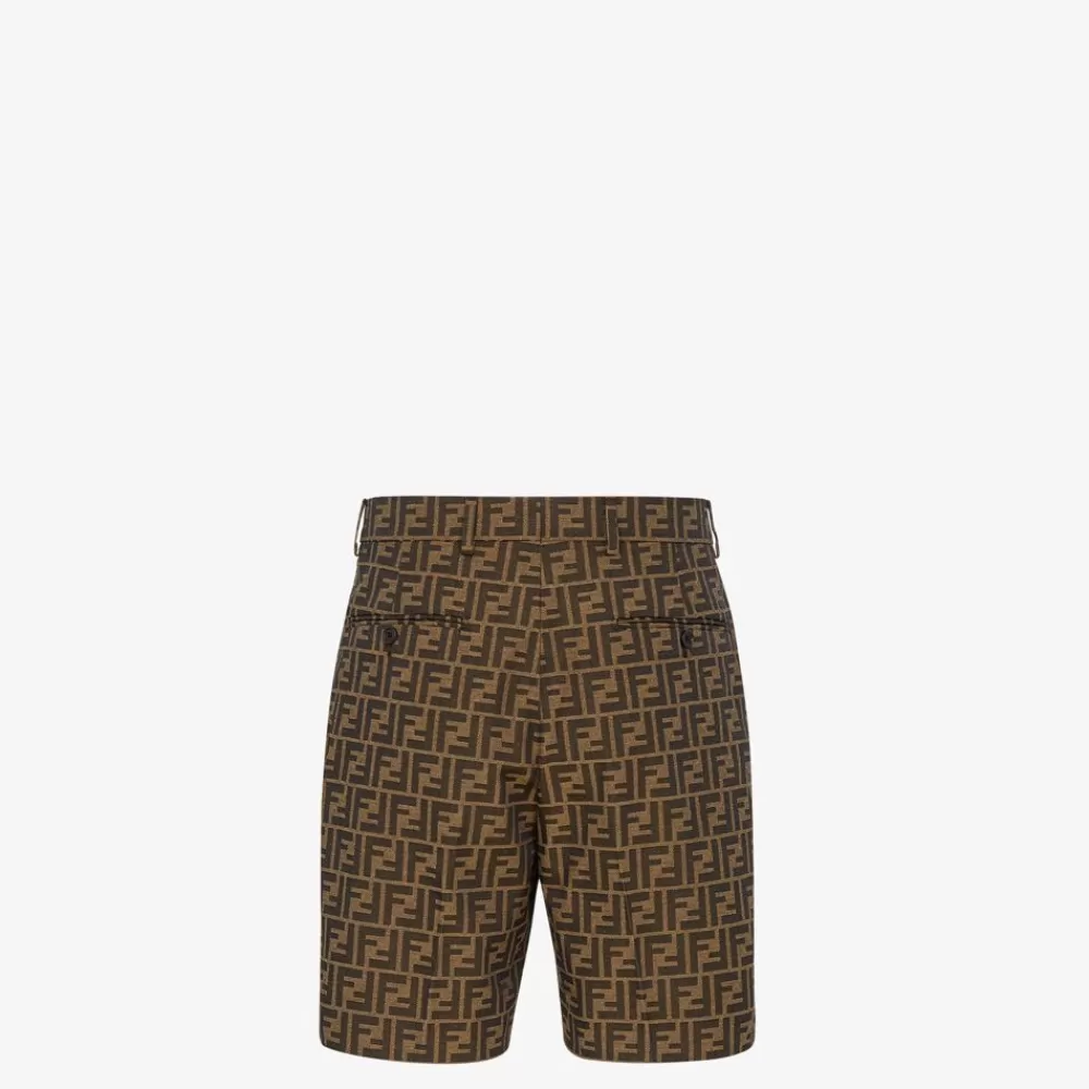 Denim E Pantaloni>Fendi Pantalone In Tessuto Jacquard Ff