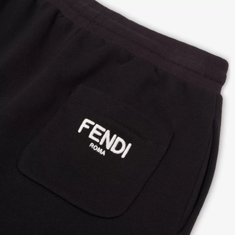 Abbigliamento>Fendi Pantalone Junior Reversibile In Jersey E Nylon Multicolor