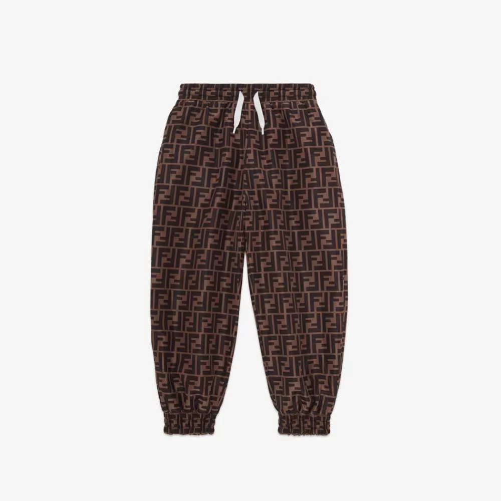 Abbigliamento>Fendi Pantalone Junior Reversibile In Jersey E Nylon Multicolor