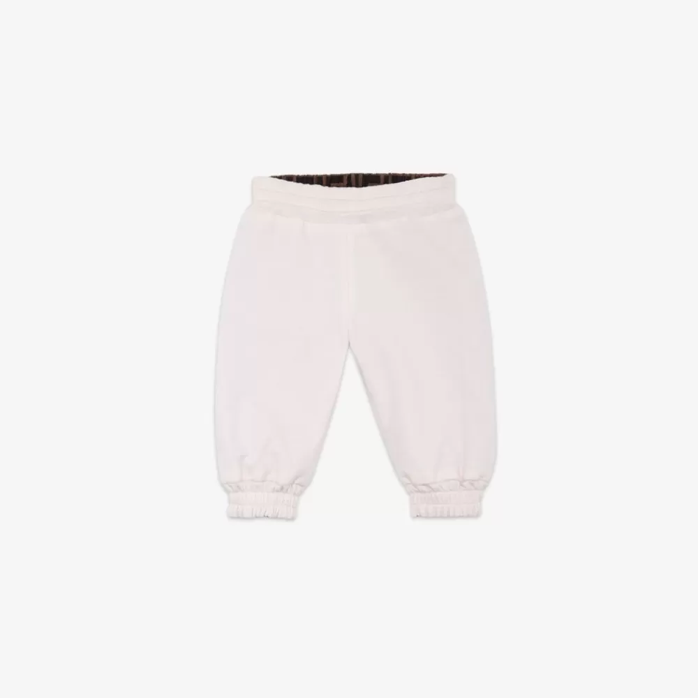 Bambina>Fendi Pantaloni Double Face In Nylon Ff E Felpa Rosa
