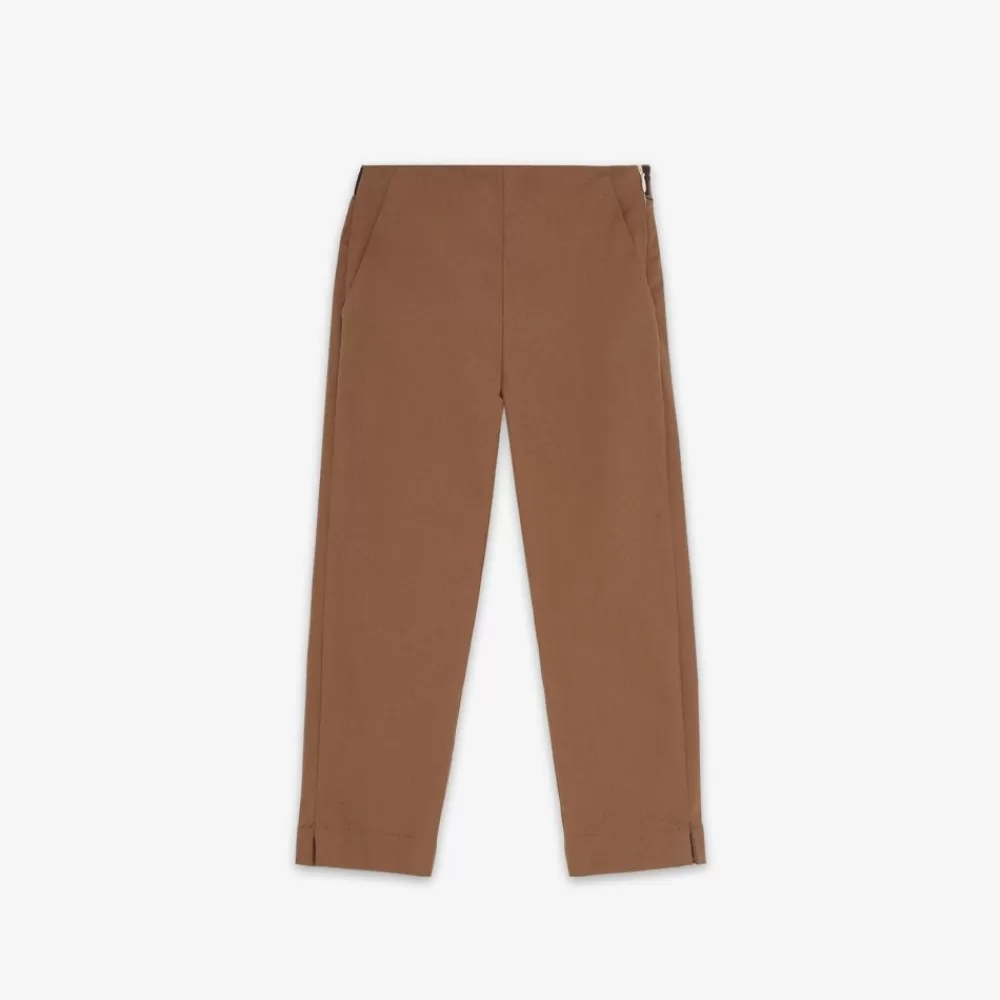 Abbigliamento>Fendi Pantaloni Junior In Gabardina Marroni