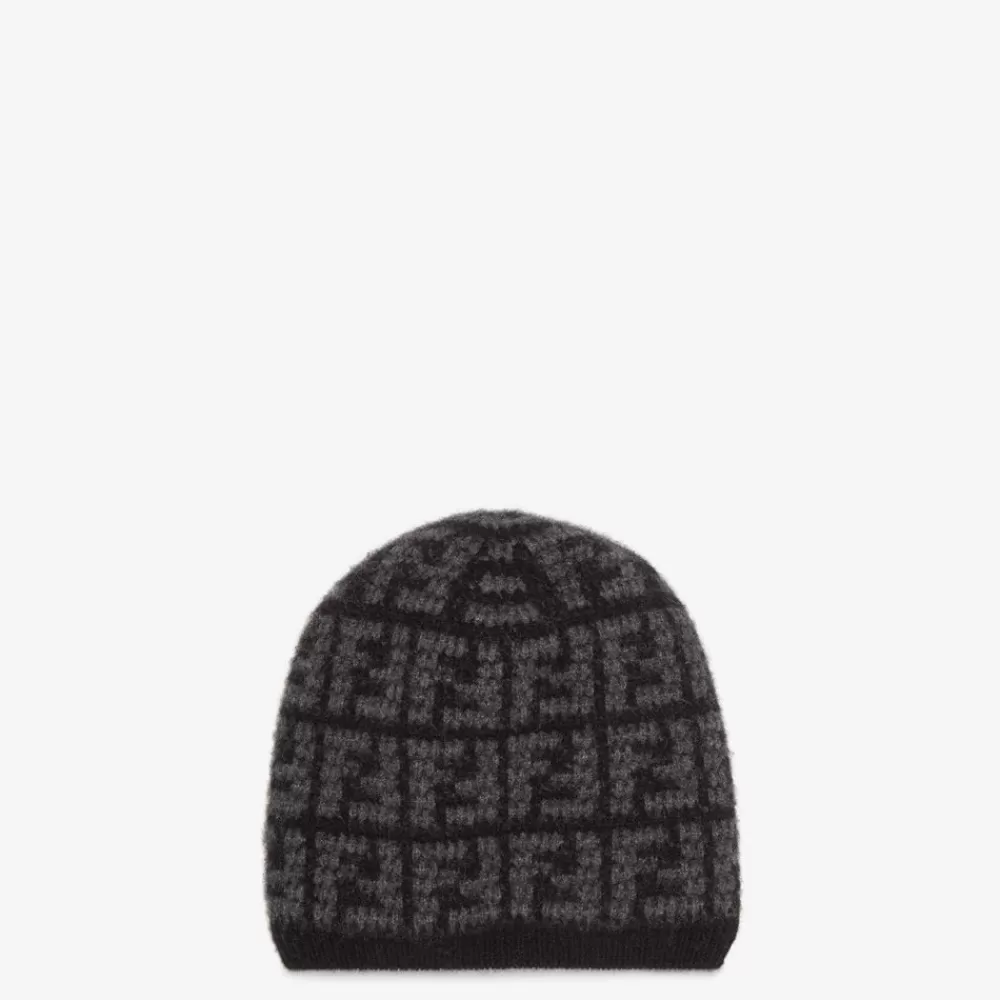 Cappelli E Guanti>Fendi Papalina In Cashmere Nero