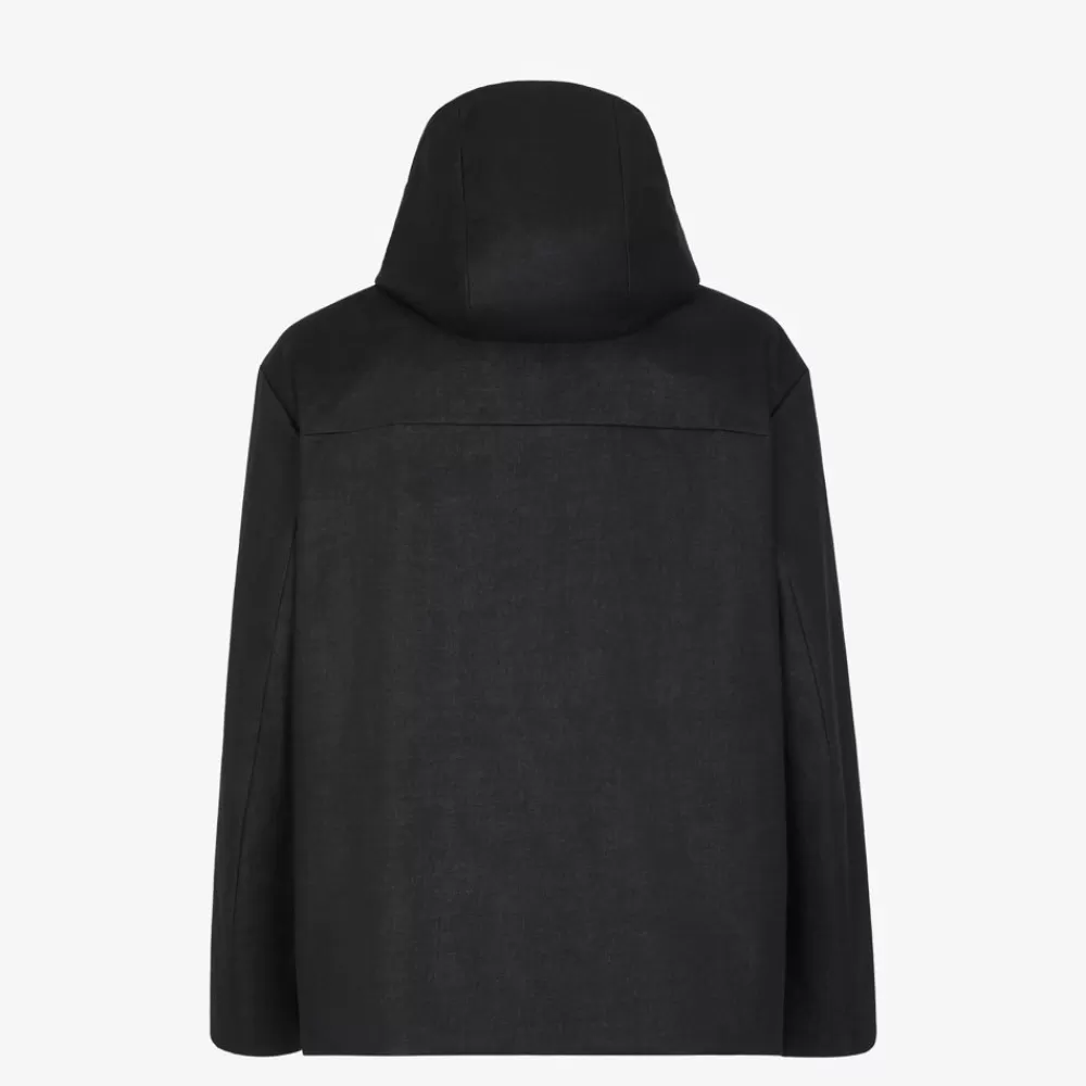 Cappotti E Capispalla>Fendi Parka In Tessuto Nero