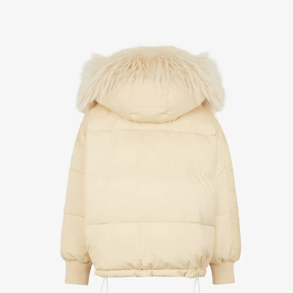 Skiwear>Fendi Piumino In Nylon Bianco
