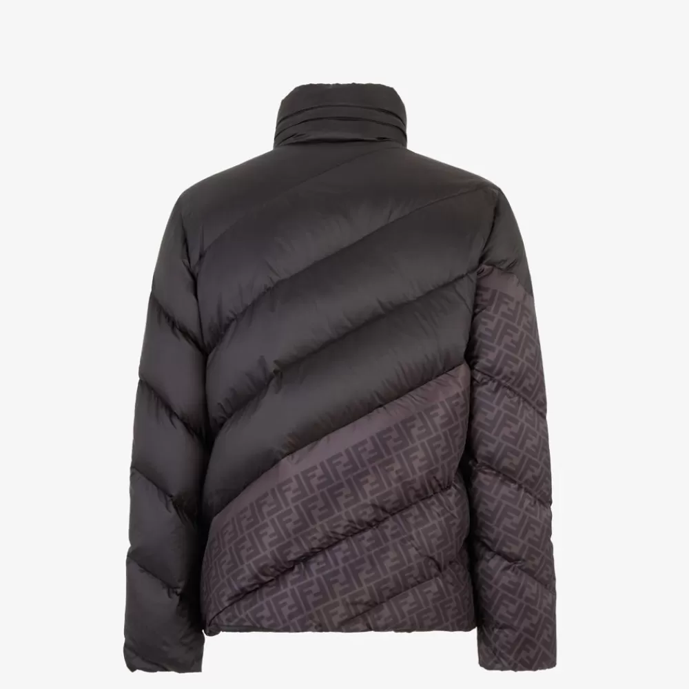 Cappotti E Capispalla>Fendi Piumino In Nylon Nero