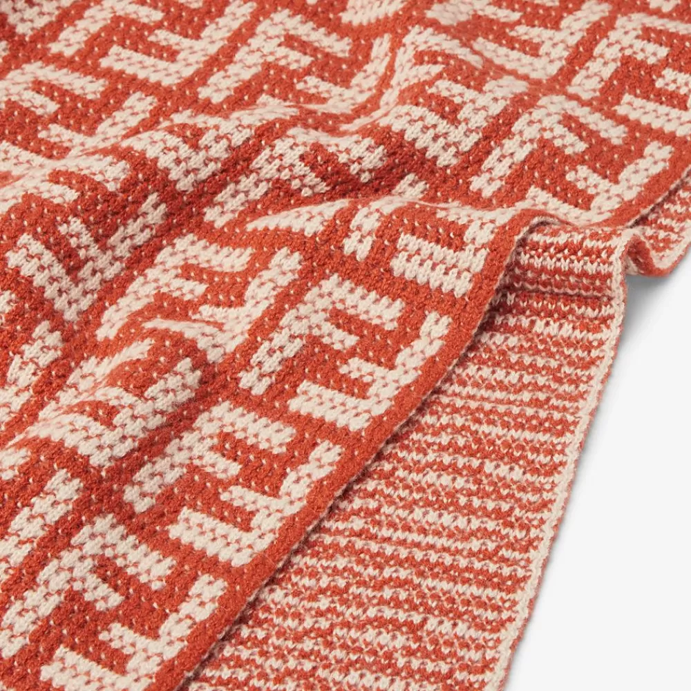 Regali Per La Casa New>Fendi Plaid In Cashmere Color Terra