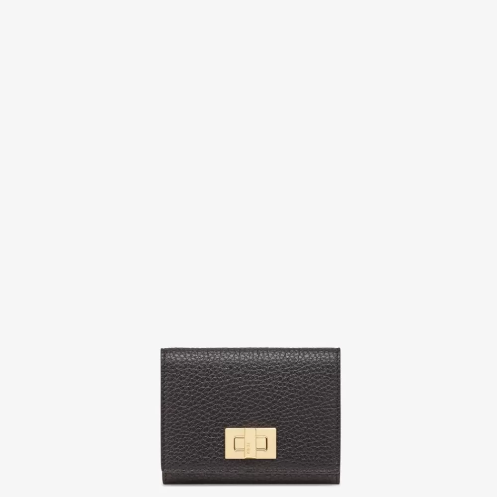 Portacarte E Piccoli Accessori>Fendi Porta Biglietti Da Visita In Pelle Nera