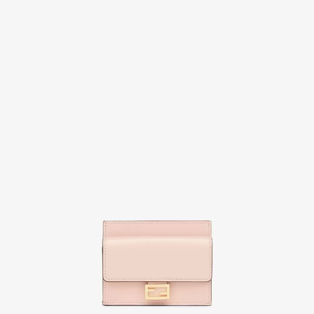 Portacarte E Piccoli Accessori>Fendi Porta Carte In Nappa Ff Rosa
