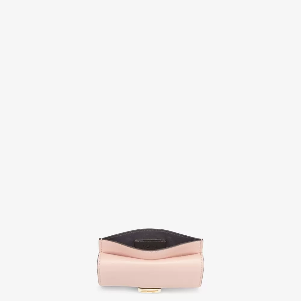 Portacarte E Piccoli Accessori>Fendi Porta Carte In Nappa Ff Rosa