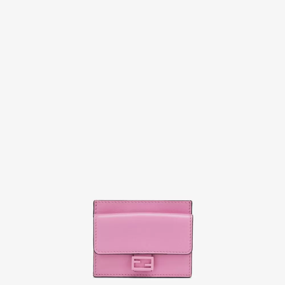 Portacarte E Piccoli Accessori>Fendi Porta Carte In Nappa Rosa