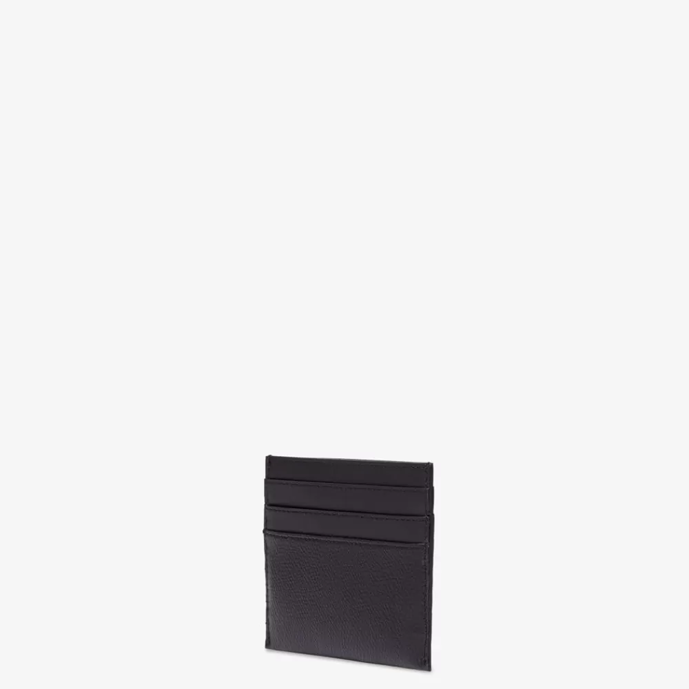 Portacarte E Piccoli Accessori>Fendi Porta Carte Piatto In Pelle Nera