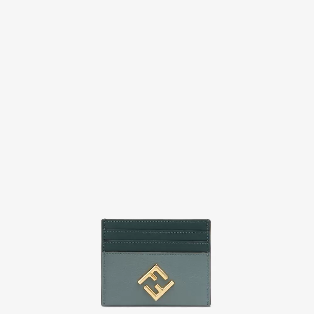 Portacarte E Piccoli Accessori>Fendi Porta Carte Piatto In Pelle Verde