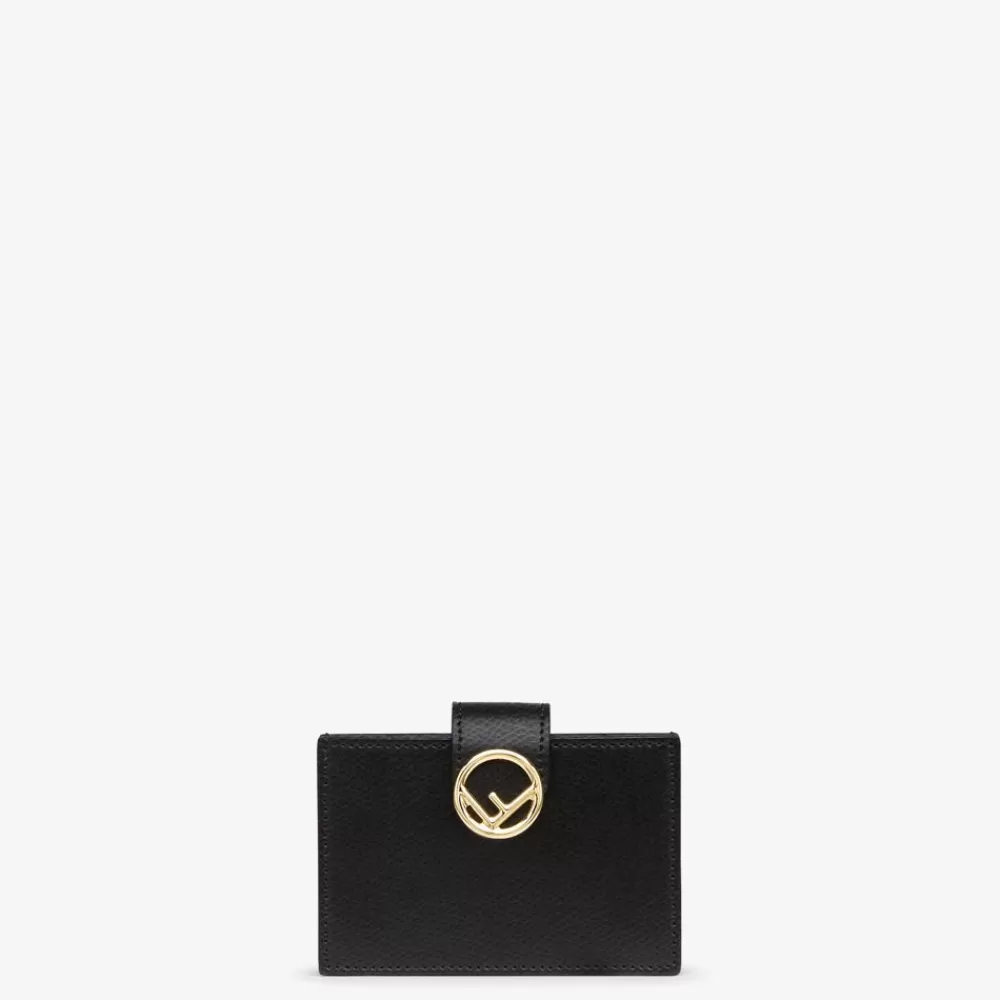 Portacarte E Piccoli Accessori>Fendi Portacarte A Soffietto In Pelle Nera