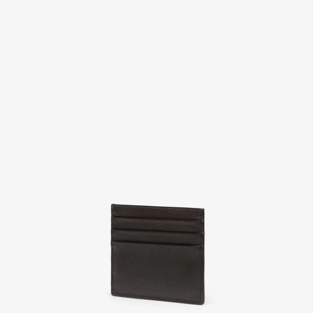 Portacarte E Piccoli Accessori>Fendi Portacarte Piatto In Pelle Nera