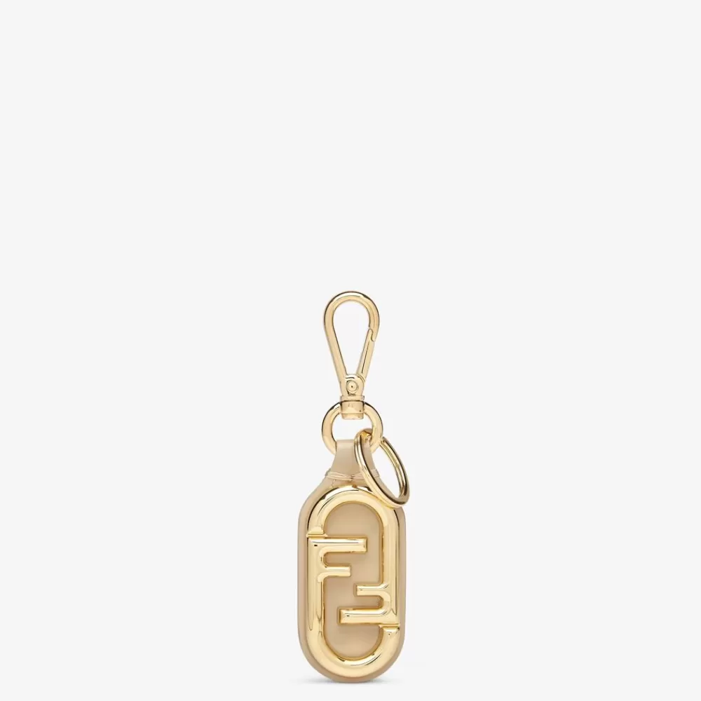 Portacarte E Piccoli Accessori>Fendi Portachiavi In Pelle Gialla