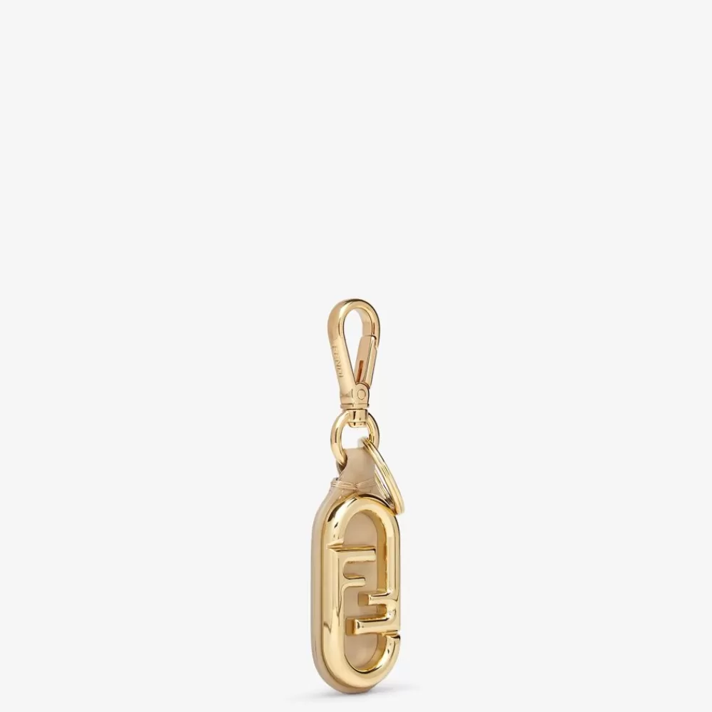 Portacarte E Piccoli Accessori>Fendi Portachiavi In Pelle Gialla