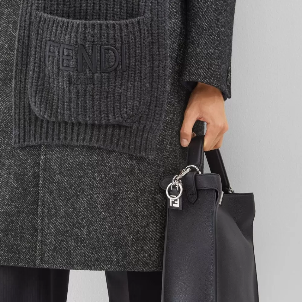 Portachiavi E Accessori Per Borse>Fendi Portachiavi In Pelle Nera