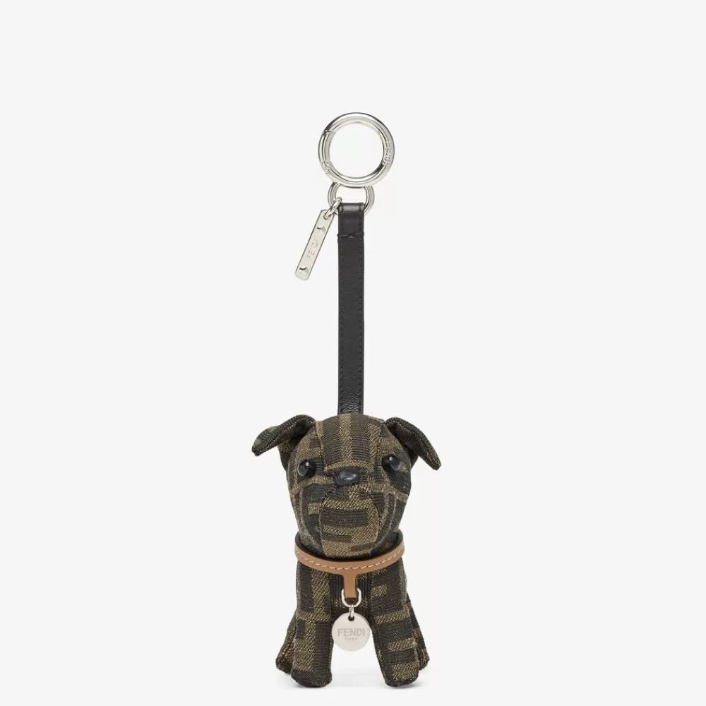 Portachiavi E Accessori Per Borse>Fendi Portachiavi In Tessuto Marrone