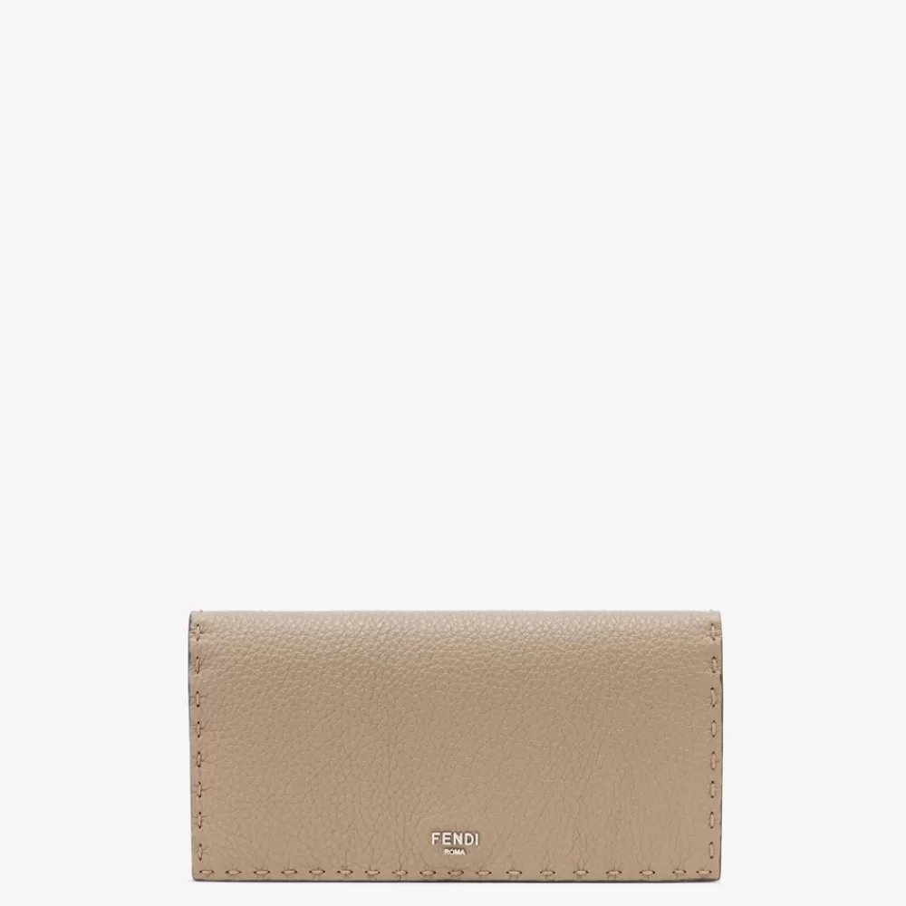 Portafogli>Fendi Portafoglio In Pelle Beige