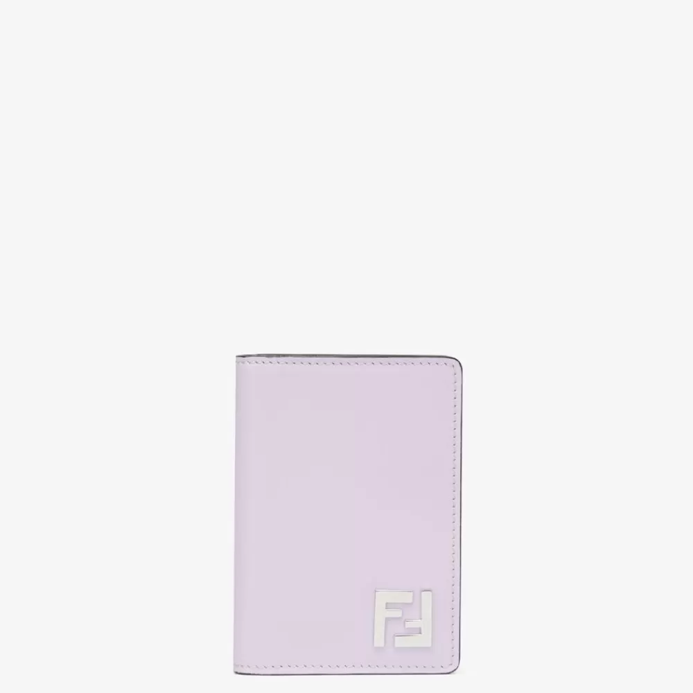 Portacarte>Fendi Portatessere In Pelle Lilla
