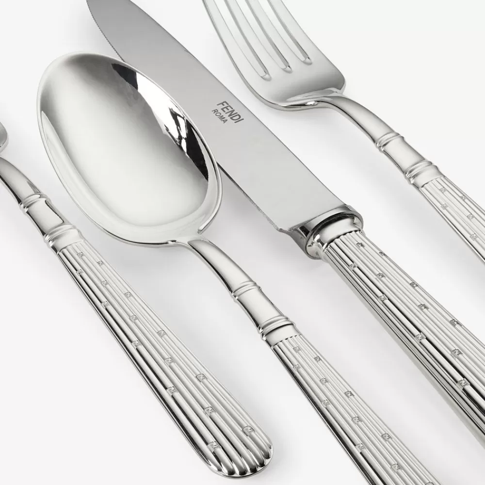 Accessori Per La Tavola>Fendi Posate In Metallo Argento Pequin