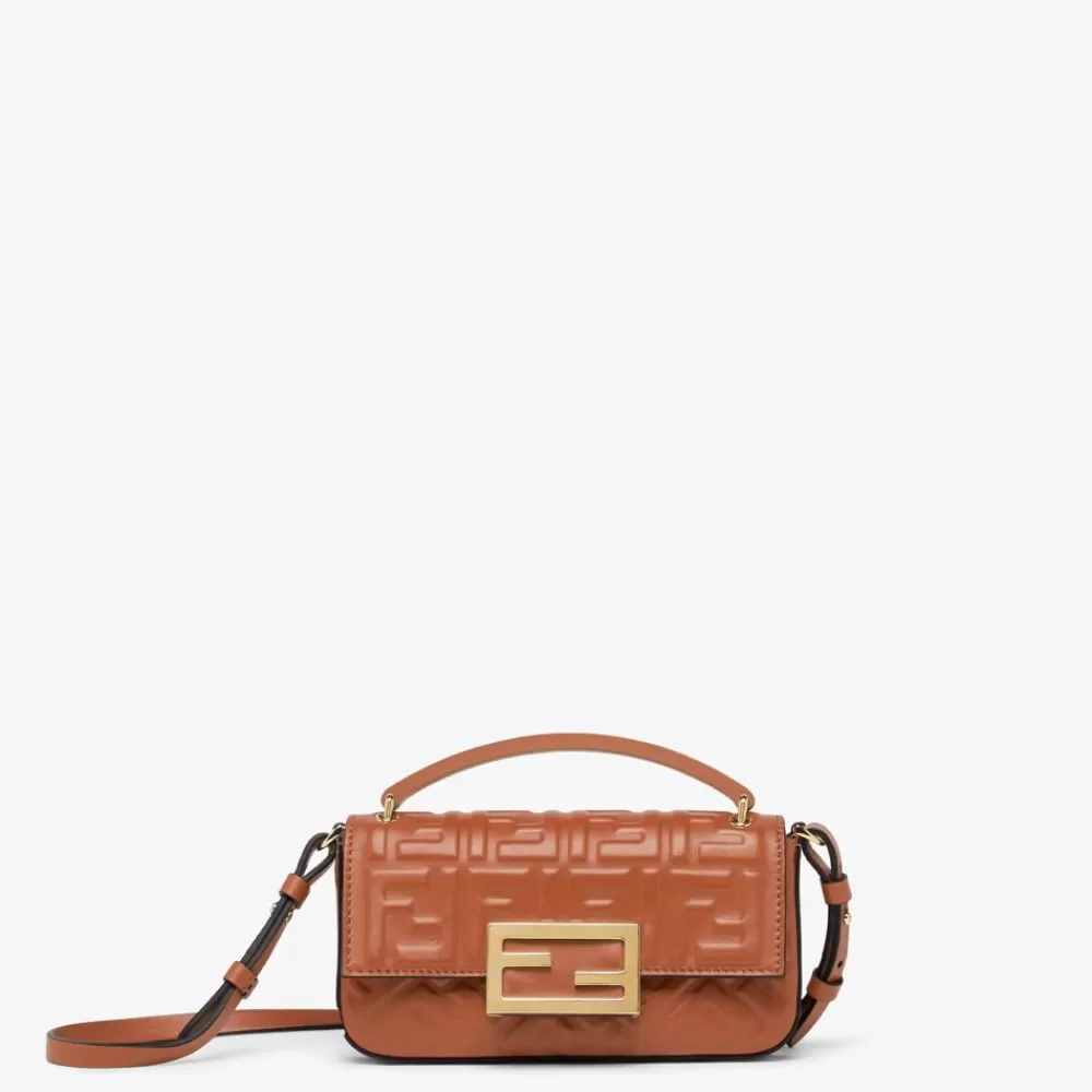 Borse Mini>Fendi Pouch In Nappa Marrone
