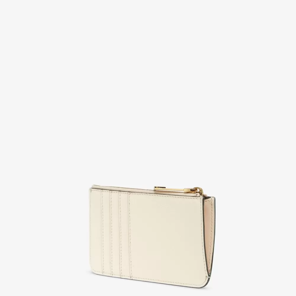 Portacarte E Piccoli Accessori>Fendi Pouch In Pelle Bicolor Marrone E Camelia