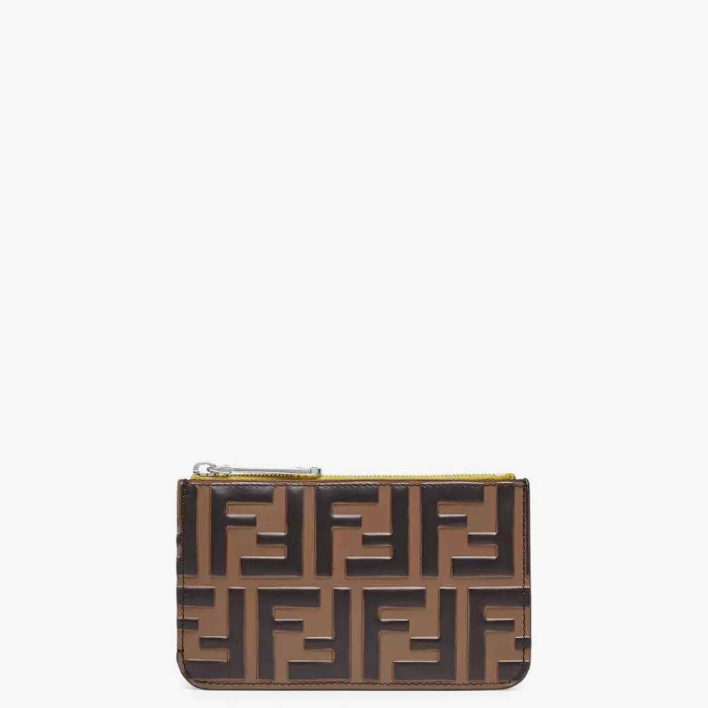 Custodie Per Smartphone>Fendi Pouch In Pelle Marrone