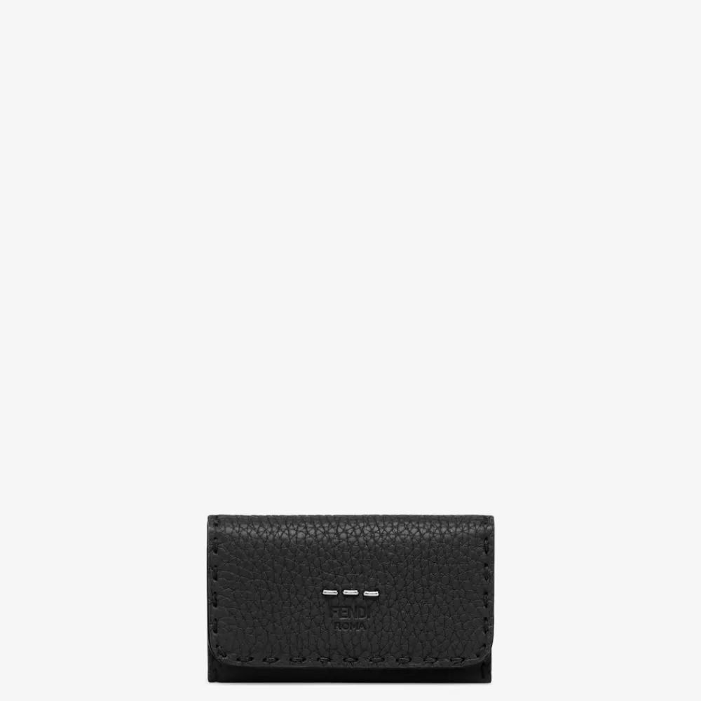 Custodie Per Smartphone>Fendi Pouch In Pelle Nera