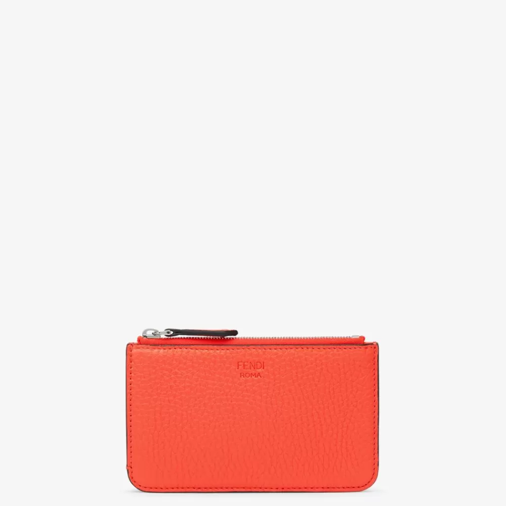 Portacarte E Piccoli Accessori>Fendi Pouch In Pelle Rossa