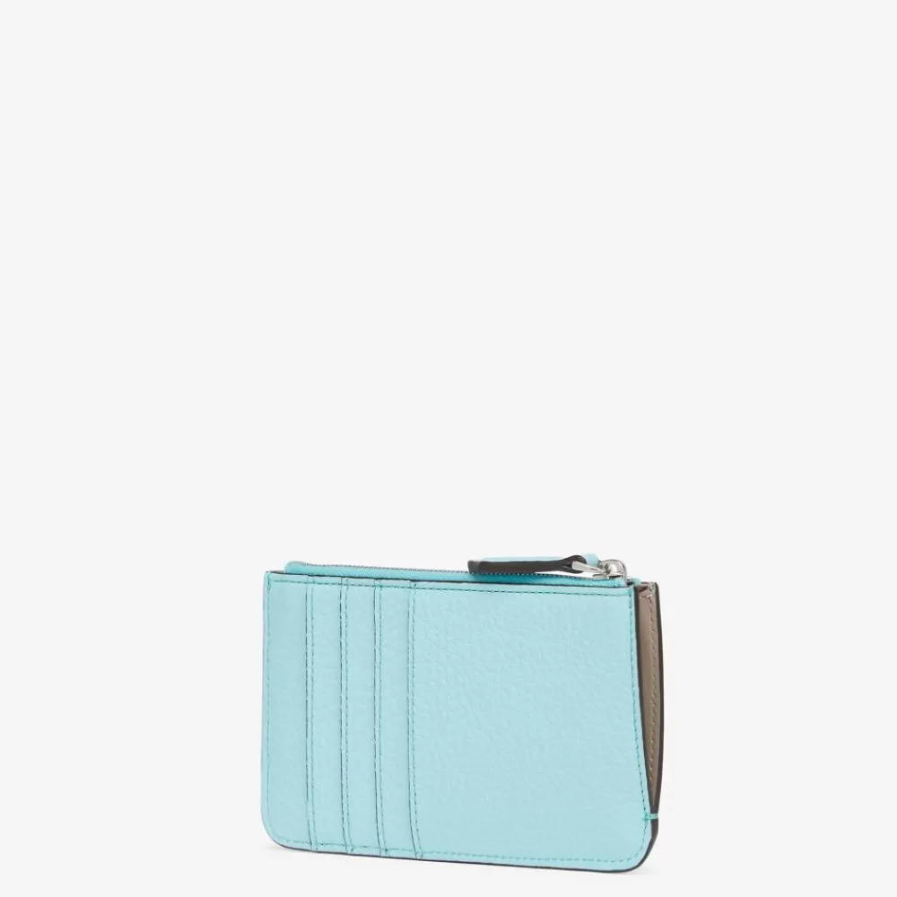 Portacarte E Piccoli Accessori>Fendi Pouch In Pelle Turchese