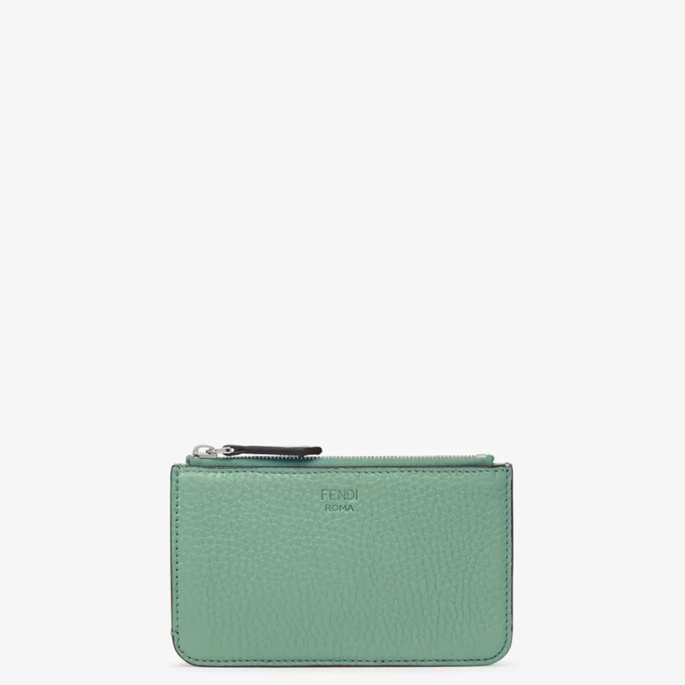 Portacarte E Piccoli Accessori>Fendi Pouch In Pelle Verde Menta
