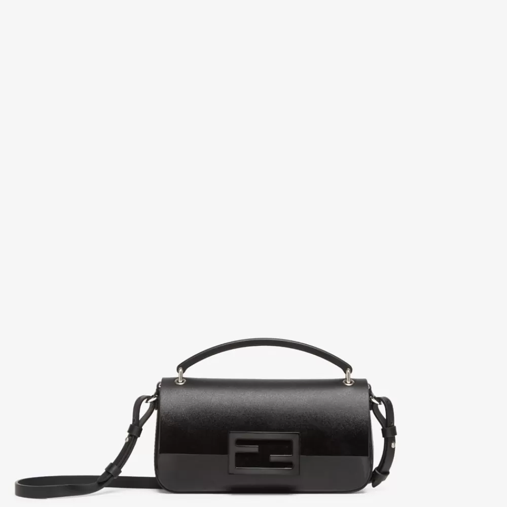 Borse Mini>Fendi Pouch In Pelle Verniciata Nera