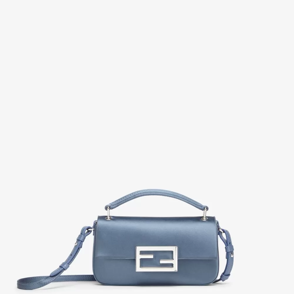 Borse Mini>Fendi Pouch In Raso Blu