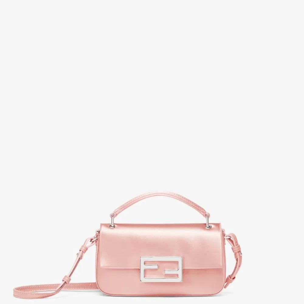 Borse Mini>Fendi Pouch In Seta Rosa