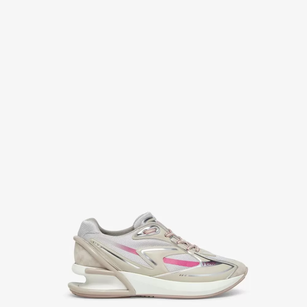 Sneakers>Fendi Runner In Tessuto Beige
