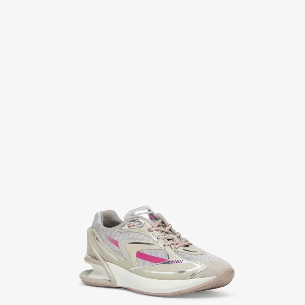 Sneakers>Fendi Runner In Tessuto Beige