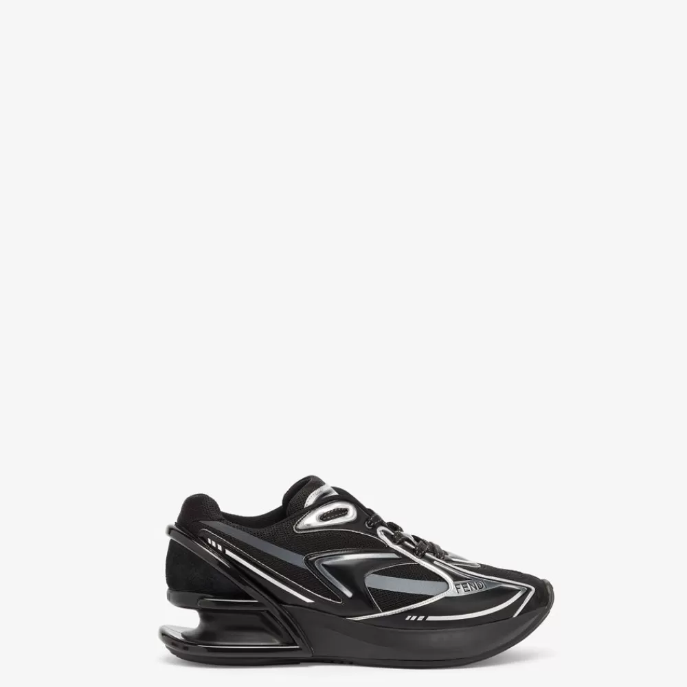 Sneakers>Fendi Runner In Tessuto Nero