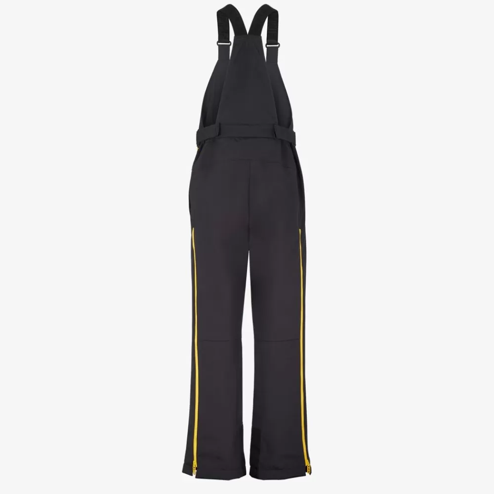 Skiwear>Fendi Salopette In Tessuto Tecnico Nero