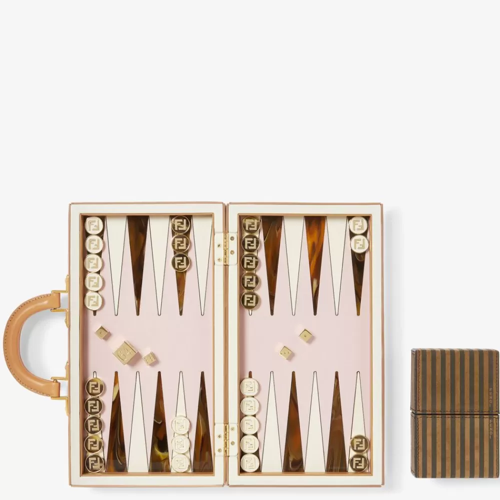 Tempo Libero>Fendi Scatola Backgammon In Nappa Bicolor