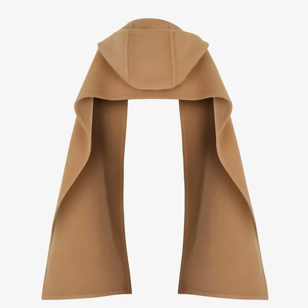 Sciarpe E Poncho>Fendi Sciarpa In Cashmere E Visone Marrone